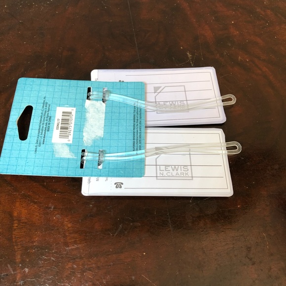 Lewis N. Clark set of 2 luggage tags golf beach NWT - Picture 2 of 3